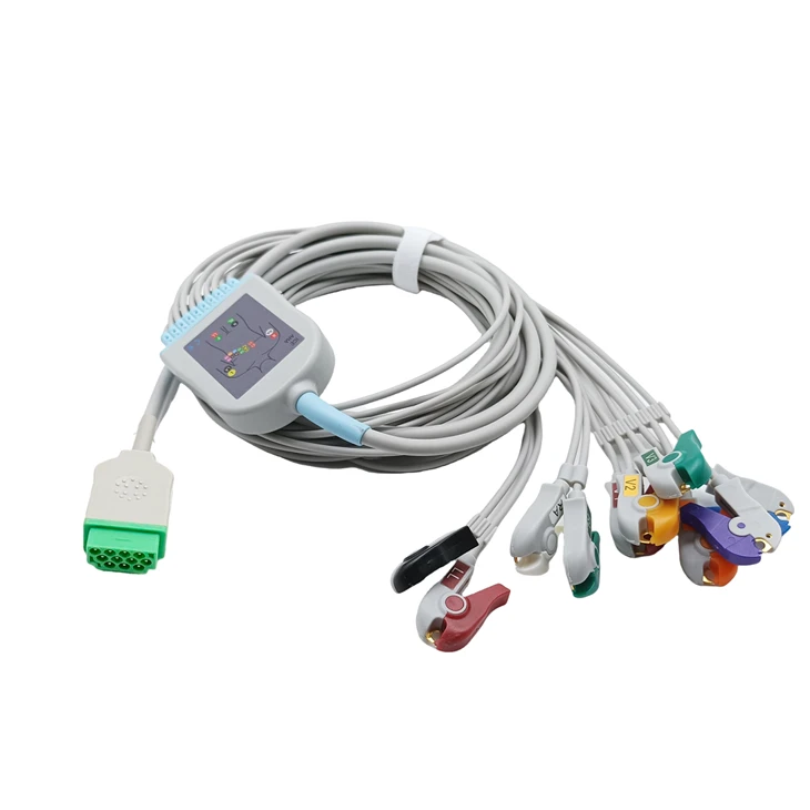 GE Compatible 11-Pin 10-Lead ECG/EKG Trunk Cable suppliers