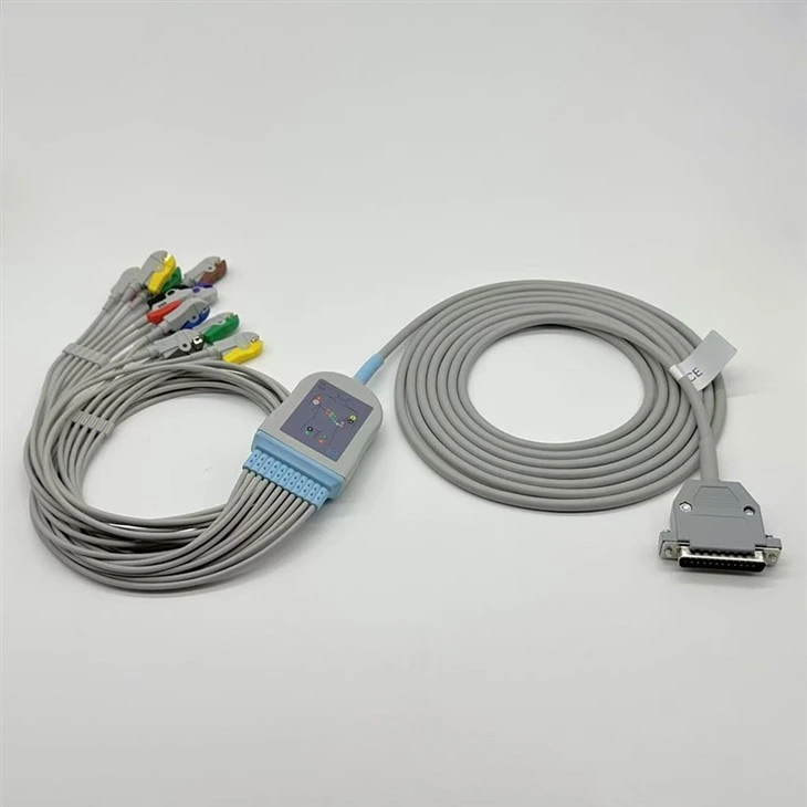 Micromed Compatible 25-Pin 11-Lead ECG/EKG Cable suppliers