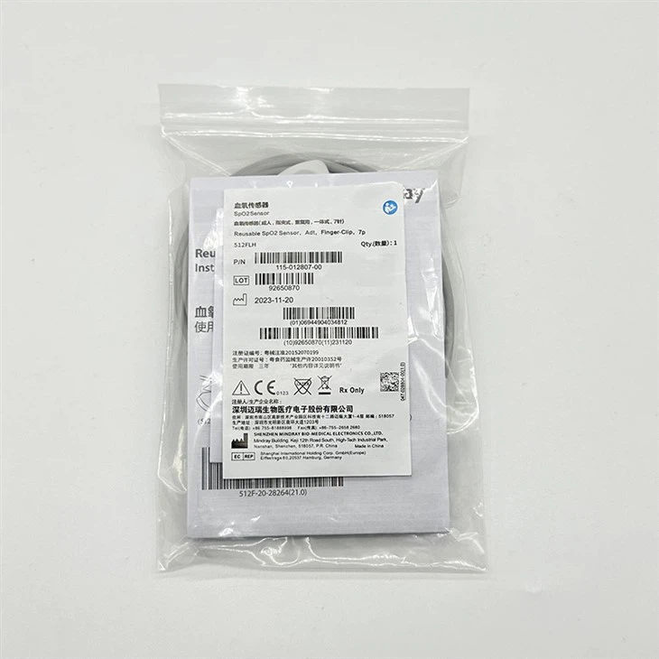 Mindray 512FLH Reusable Spo2 Sensor 115-012807-00