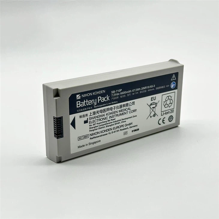 NIHON KOHDEN Defibrillation Monitor Medical Battery 2IN19/65-3 SB-710P