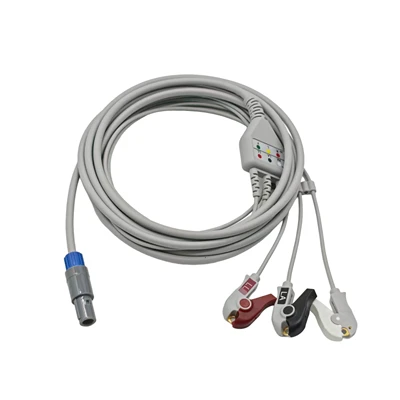 Cable ECG/EKG de 3 derivaciones y 7 pines GE