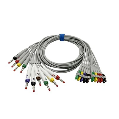 Juego de cables conductores GE 10-Cable tipo banana IEC
