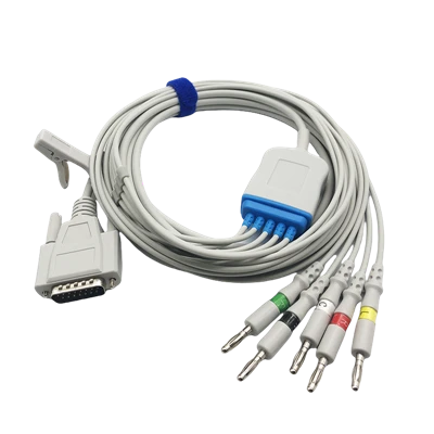 Cable ECG/EKG de 5 derivaciones y 15 pines Mindray