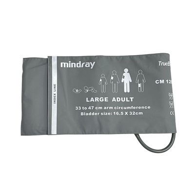 Brazalete de presión arterial no invasiva Mindray con conector para adultos, grande, 33-47 cm CM1204