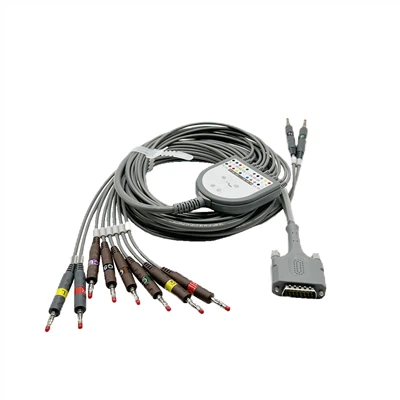 Cable original de electrocardiograma Medex 10-plomo tipo banana IEC