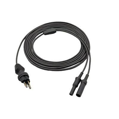 Cable de conexión de endoscopio de resección urológica/unidad electroquirúrgica de alta frecuencia tipo banana reutilizable de 3 pines