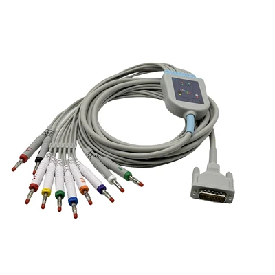 Cable ECG/EKG Schiller de 15 pines y 10 derivaciones