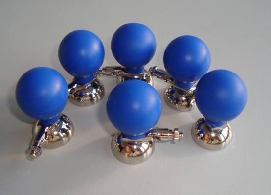 Electrodos de ECG de pecho de lado doble para adultos (DIN 3.0 y 4 mm Banana) por níquel / AGCL