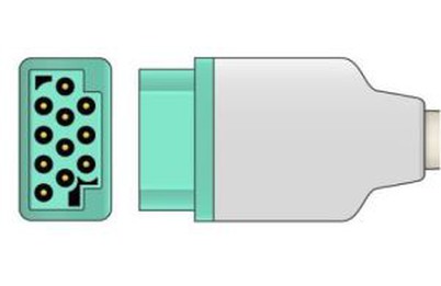 GE Medical Responder2000 cable de troncal EKG 10lead