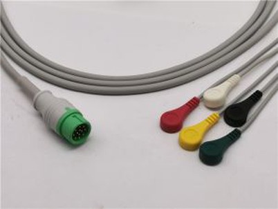 Cable de transductor de ECG compatible con DRE 5 derivaciones