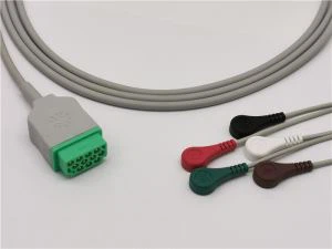 Cable de ECG GE Healthcare Marquette de 5 derivaciones a presión