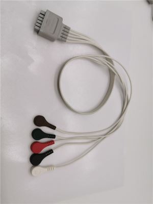 Marquette AHA / IEC Cables de plomo de ECG 5 conductores Snap