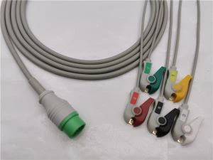 Cable adaptador de ECG compatible con Mindray 5 cables Clips