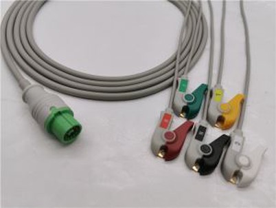Cable de transductor ECG redondo de 12 pines compatible con Mindray