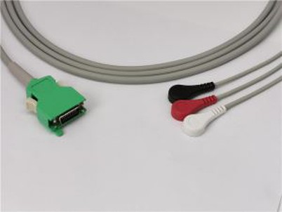 Cable de transductor de ECG Nihon Kohden 3 derivaciones instantáneas