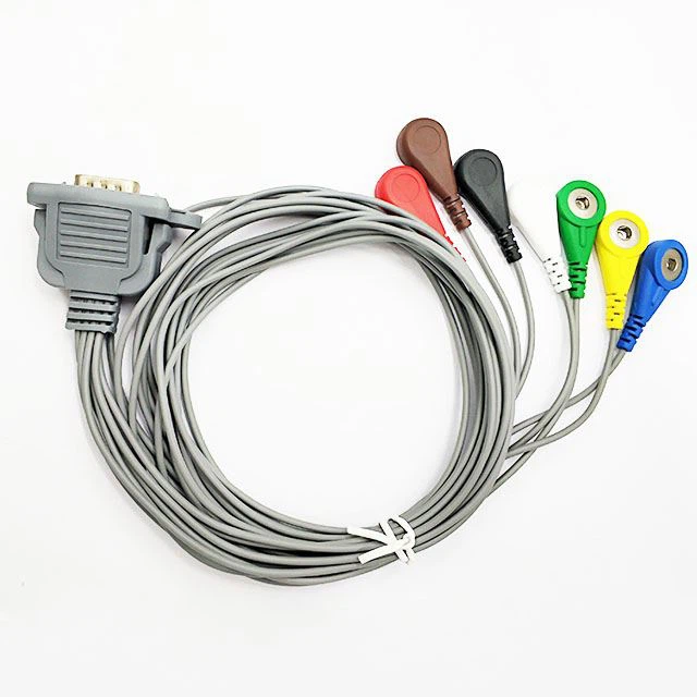 Conector Schiller DB15 Cable ECG 7 derivaciones AHA Snap