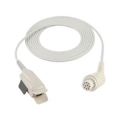 Sensor de SpO2 con clip para adultos de 10 pines compatible con Datex