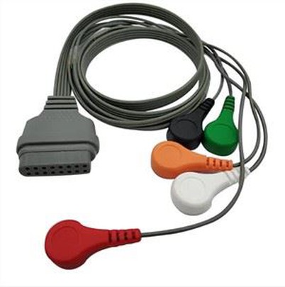 Edan SE-2012 / SE-2003 5 derivaciones ECG Holter Cable conductor