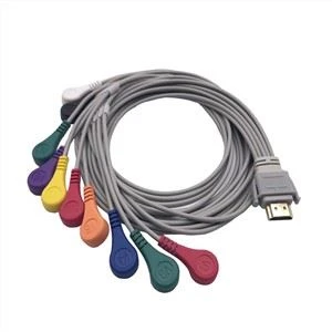 Conector HDMI Cable Holter ECG de 10 derivaciones para Edan