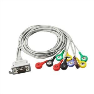 Schiller ECG Holter Cable 10 derivaciones IEC Snap