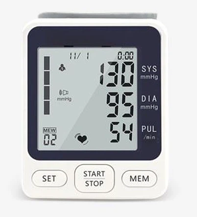 Monitor electrónico de presión arterial de la batería TK-W202 de la muñeca