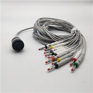 Kenz 16-cable EKG con pines y extremo tipo banana 63050074/63050075/PC-104