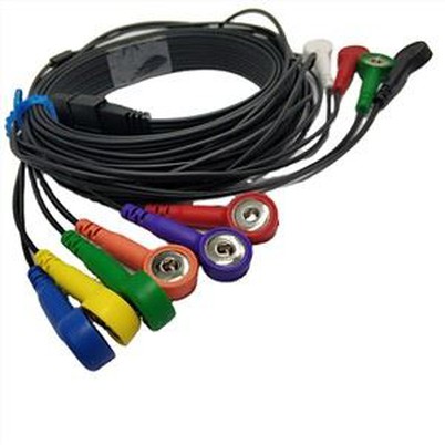 Schiller Ecg Holter Cable Compatible MS-12 Azul 10 Plomo Broche