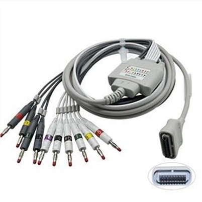 20Pin Banana 4.0 Compatible Edan ECG SE-1515 DX12 Holter EKG Cable de paciente