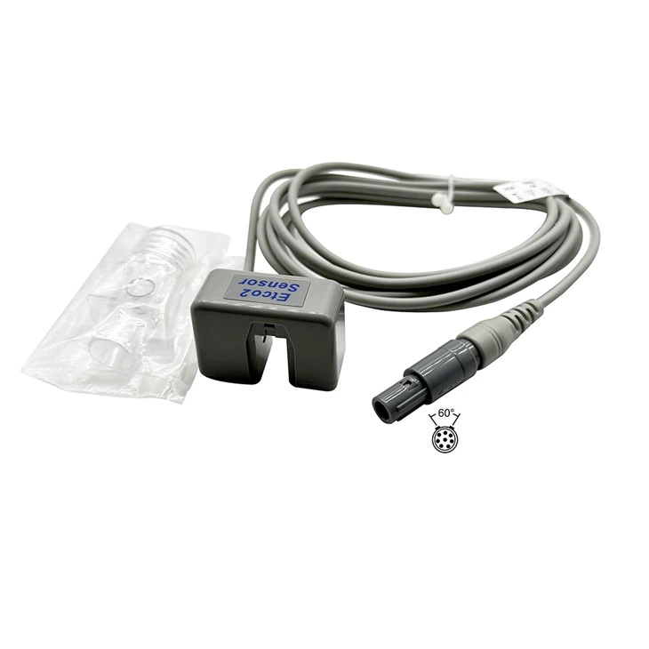 Módulo de sensor de capnografía EtCO2 convencional, 8 pines, 60 grados